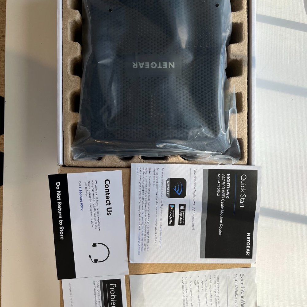 NETGEAR Nighthawk AC1900 C7000 Wi Fi Cable Modem Router - Picture 5 of 7